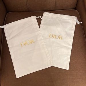 Dior White shoe Bags